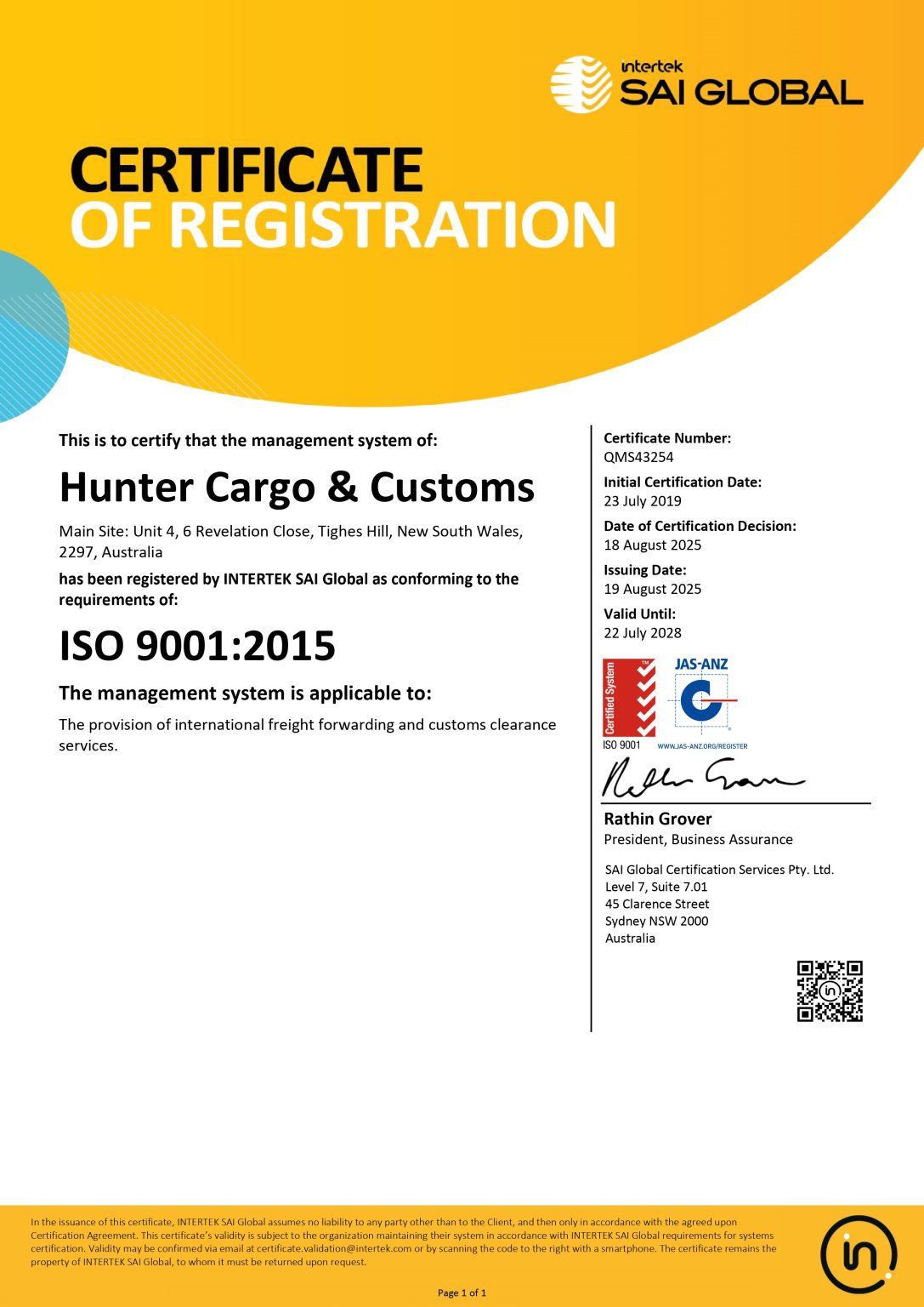 Quality Assurance -